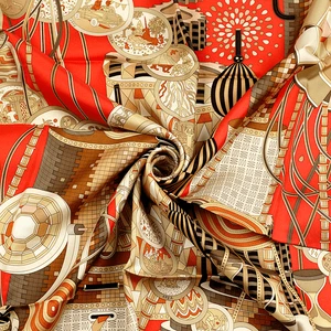 Hermes Scarf LE LABORATOIRE DU TEMPS 90cm Silk Foulard Carre PIERRE MARIE - Picture 1 of 7