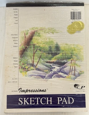 Cuaderno de bocetos 9 x 12 en 50 hojas bocetos papel de dibujo almohadilla tinta pastel lápiz arte Foto 1 de 4