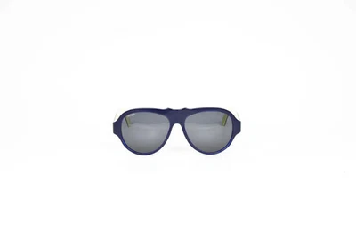 Gafas de sol Invicta IEW025-05 para hombre azules lentes gris aviador hechas a mano en Italia Foto 1 de 4