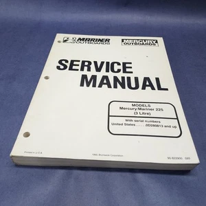 Mercury Mariner 225 3 Litre Service Manual 90822900 593 - Foto 1 di 10