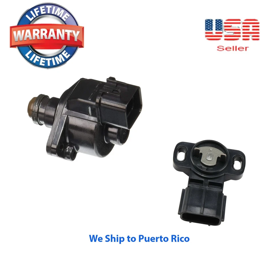 Válvula de control de aire de ralentí y sensor de posición del acelerador de 2 piezas para Hyundai Sonata 2,4 L Foto 1 de 4