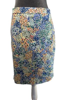 Юбка-карандаш J Crew размер 4 с цветочной подкладкой опрятная офисная CottageCore - Изображение 1 из 4