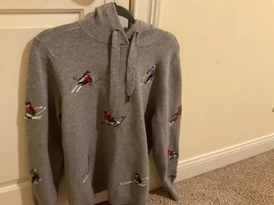 Suéter Alp N Rock Gris Ski Dreams Bordado Sudadera con Capucha Grande - Imagen 1 de 7