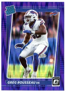 2021 Optic Purple Shock #253 Greg Rousseau! *PWE* - Picture 1 of 2