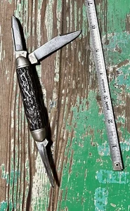 Vintage HIBBARD SPENCER BARTLETT CIGAR  Pocketknife 3 Blade 9804 Rare!!! - Picture 1 of 7