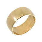 Pre-owned Vintage 1979 9ct Gold 10mm Wide Wedding Band Ring Size: Q½ 9ct Gold...