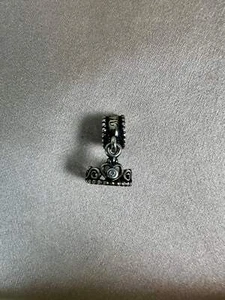 PANDORA 925 ALE Sterling Silver RETIRED My Princess Dangle Tiara Charm - Picture 1 of 6