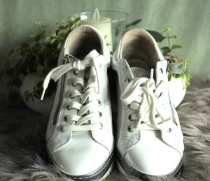 Halbschuhe von Kim Kay gr.40 in Weiß/Silber - Bild 1 von 4