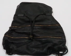 Vintage Donna Karan New York black satchel bakpack handbag zips DKNY old runway - Picture 1 of 9