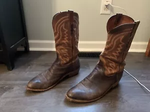 Lucchese 1883 Mens Cowboy Western Boots 11 D Brown Leather N8019R4 - Picture 1 of 8