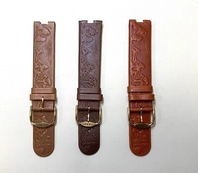 NOS - Original Tissot Wood Watch/Rock Watch Leather Strap Band 18mm - Image 1 of 4