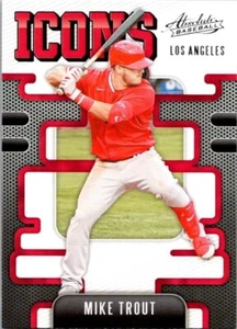 2021 Panini Absolute Icons Mike Trout #I-7 Los Angeles Angels MLB Baseball - Picture 1 of 2