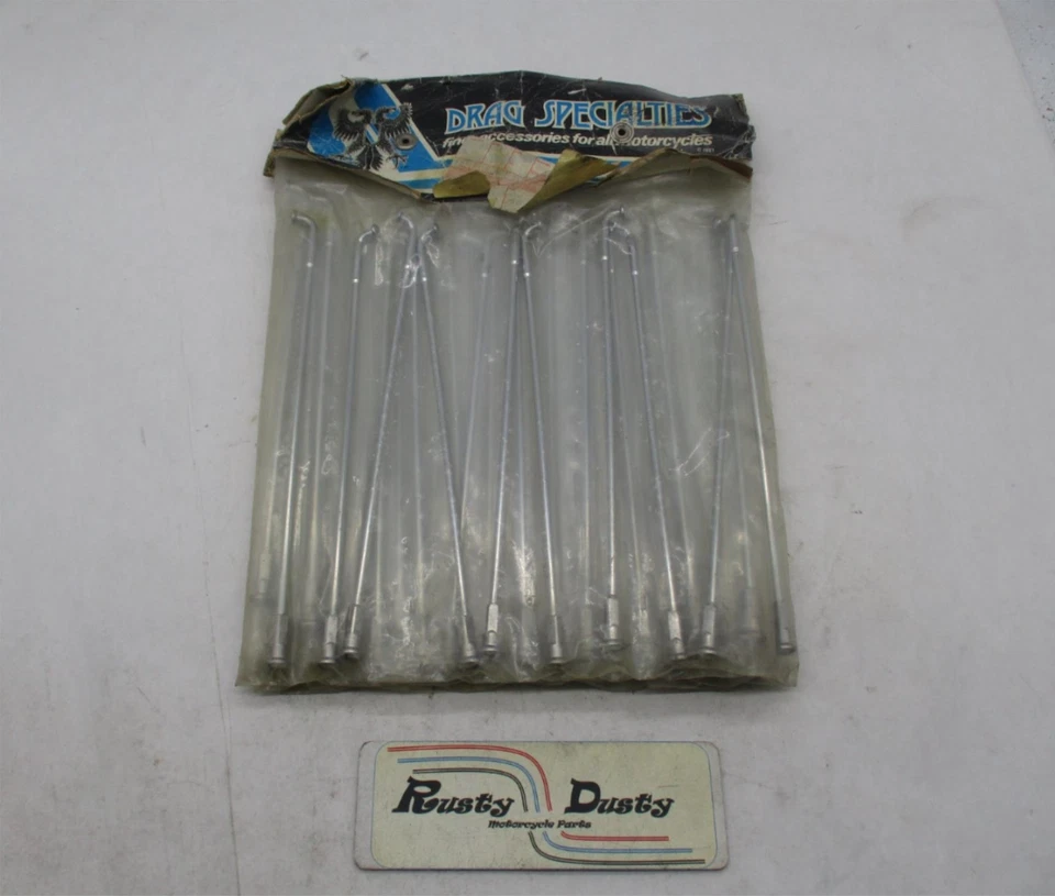 Harley Davidson Drag Specialties NOS Set of 19" FL FX Front Disc Spokes 380133 - Image 1 of 4