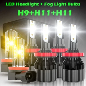 For Toyota Tacoma 2016 2017-2021 6Pcs LED Headlight High&Low Beam Fog Light Kit - Picture 1 of 12