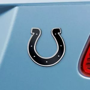 Indianapolis Colts Heavy Duty Metal 3-D Chrome Auto Emblem - Picture 1 of 3