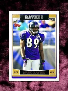 Mark Clayton 2006 Topps RC #170 MINT Ravens Rookie Jersey Oklahoma Sooner Legend - Picture 1 of 2