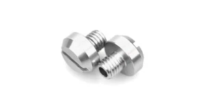 M10 x 1.25mm Silver Clockwise Thread Mirror Blanking Plugs 2pcs for Motorcycle  - Picture 1 of 4