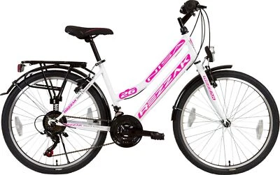 Damen Fahrrad 26 Zoll  Mädchen Fahrrad city bike 21 Gang shimano Weiss pink neu  - Bild 1 von 4