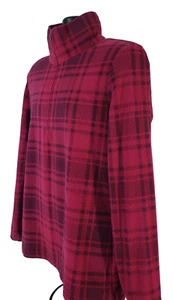 NATURAL REFLECTIONS Womens Fleece Pullover SIZE L Plaid Multicolor Long Sleeve - Picture 1 of 11