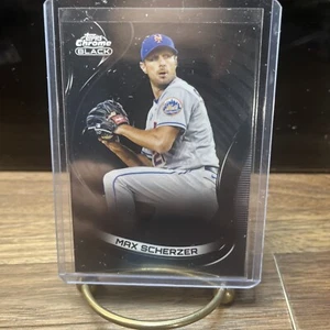 Max Scherzer 2022 Topps Chrome Black Baseball  Card #60 New York Mets - Picture 1 of 2