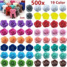 500 Foam 3cm Roses Wedding Craft Flower Party Decoration Favour 19 Colour