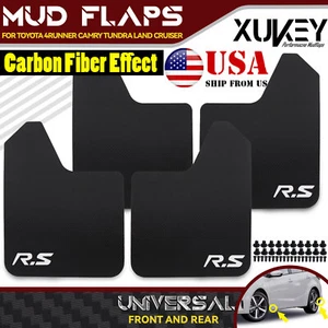 4PCS Front&Rear Black Universal Splash Guards Mud Flaps for Toyota Car Pickup - Picture 1 of 6