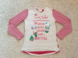 Girls Size M /12 Christmas Top ( Poof Girl Brand) - Picture 1 of 4