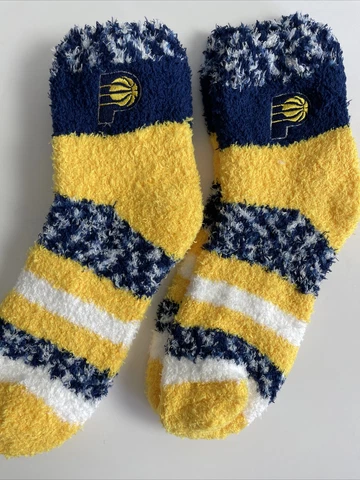 2 PAIR SET! Indiana Pacers FBF Women’s Cozy Fuzzy Sleep Socks. OSFM (B1) Cover