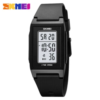 Men LED Watch Boys Electronic Digital Watch Outdoor Sport Rectangle Watch SELL - image 1 of 4
