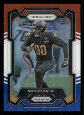 2023 Panini Prizm Prizms Red White and Blue #299 Montez Sweat - Image 1 of 2