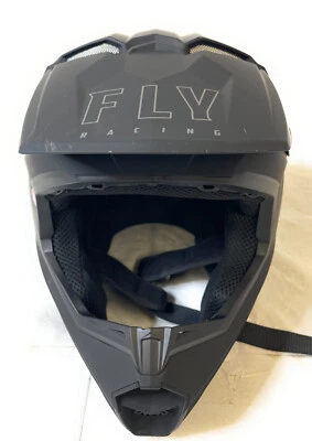 Casco de motocross Fly Racing Kinetic sólido para hombre, negro mate, talla XL, F73-3471X Foto 1 de 4