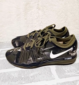 Nike-Green Camo,Dual Fusion HIT Running Athletic Shoe/Sneaker Womans Sz 6.5 - Picture 1 of 6