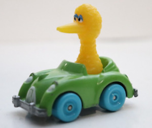 Sesame Street Big Bird Race Car 2.5" Toy Figure Diecast Vehicle 1983 Playskool