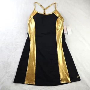 Sports Illustrated Racerback Kleid Damen Gr. Medium schwarz abnehmbare Cups Stretch - Bild 1 von 15