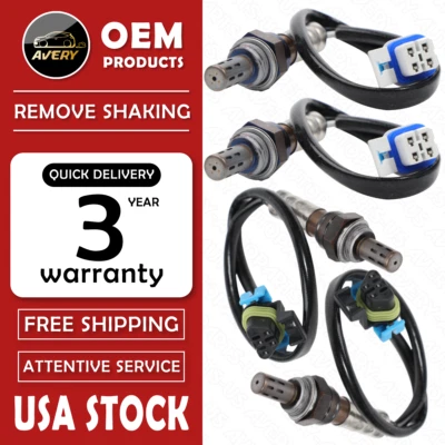 ✅4 Oxygen O2 Sensors For 2003-2014 GMC Sierra Chevrolet Silverado 2500 Hummer H2 Foto 1 de 4