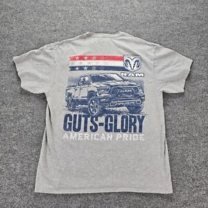 Dodge Ram Herrenhemd LKW Guts Glory American Pride grau Gr. Large