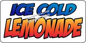 Adesivo Insegna Vinile Camion Ghiaccio Freddo DECAL (TAGLIA A SCELTA) Limonata Ghiaccio Freddo  - Foto 1 di 5
