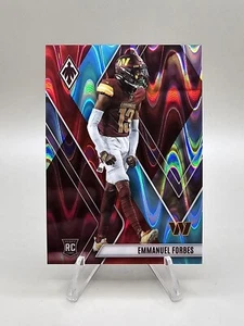 2023 Panini Phoenix Emmanuel Forbes RC Fire and Ice Seismic /50 - Commanders - Picture 1 of 2