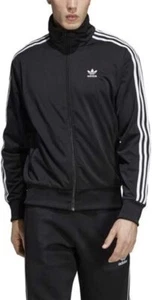 Herren Jungen Adidas Originals Firebird Full Zip TOP Schwarz Polyester Gr. S-M Only - Bild 1 von 4