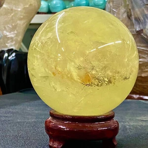 4.62LB Natural Yellow crystal ball Quartz Citrine sphere Mineral healing - Bild 1 von 18