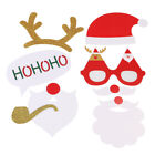  8 szt. Okulary Wąsy Róg jelenia Święty Mikołaj Kapelusz Boże Narodzenie Photo Booth Pomysły