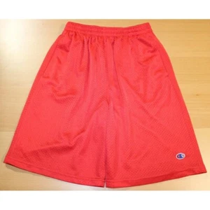 Boys Vintage Champion Mesh Shorts Kids Youth Medium Red Activewear Athletic Run - Picture 1 of 4