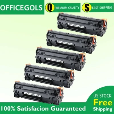 5 Pack CE285A Toner Cartridges Fits HP 85A LaserJet P1102w M1212nf M1217nfw MFP - Image 1 of 4