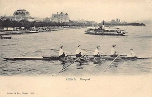Schweiz - ZÜRICH - Utoquai - Rudermannschaft - Verlag Gordon & Co. 103 - Foto 1 di 2