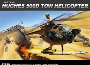 ACADEMY 12250 Hughes 500D Tow Helicopter 1/48 scale Plastic Kit - Picture 1 of 1