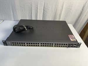 NETGEAR ProSafe (GS752TP) 52 Port Gigabit Ethernet Switch Turns On - Picture 1 of 10