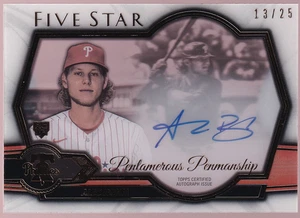 2021 Topps Tribute Alec Bohm Pentamerous Penmanship Autograph Rookie 10/25 - Foto 1 di 2