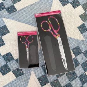 2005 Amanda Gingher Designer Series 8" Shears and 4" Embroidery Scissors - Picture 1 of 1