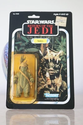 FIGURA DE ACCIÓN TEEBO (EWOK) STAR WARS RETURN OF THE JEDI 3" KENNER 1983 ¡NUEVA! Foto 1 de 4