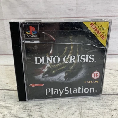Dino Crisis PS1 PlayStation PAL Capcom Complete W/ Manual *poor case Art Wear* - Image 1 of 4